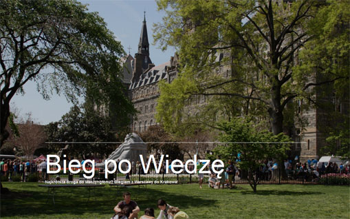 Student SGH i UW biegnie po wiedzę